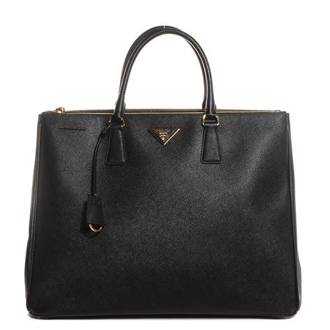 prada shopping bag saffiano lux nero|Prada lux bag review.